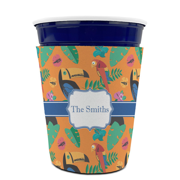 Toucans Party Cup Sleeves - without bottom - FRONT (on cup)