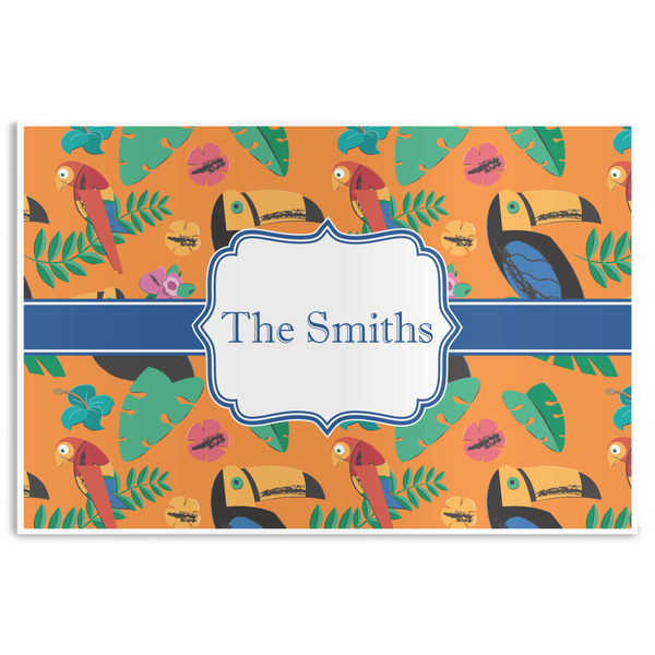 Custom Toucans Disposable Paper Placemats (Personalized)