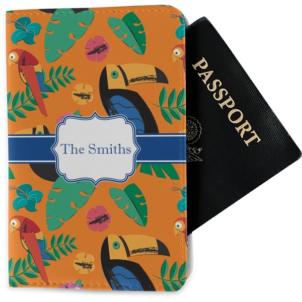 Custom Toucans Passport Holder - Fabric (Personalized)