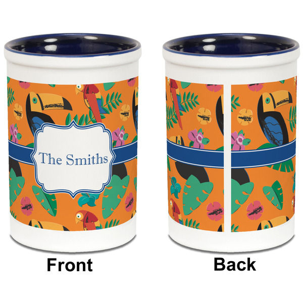 Toucans Pencil Holder - Blue - approval