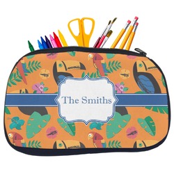 Toucans Neoprene Pencil Case - Medium w/ Name or Text