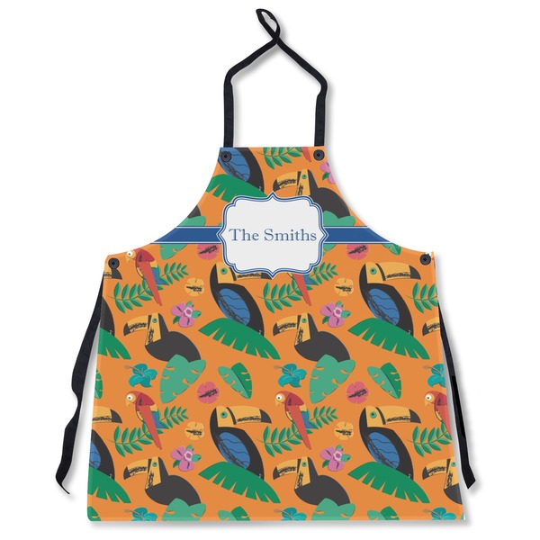 Custom Toucans Apron Without Pockets w/ Name or Text