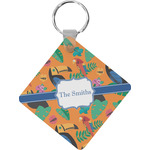 Toucans Diamond Plastic Keychain w/ Name or Text