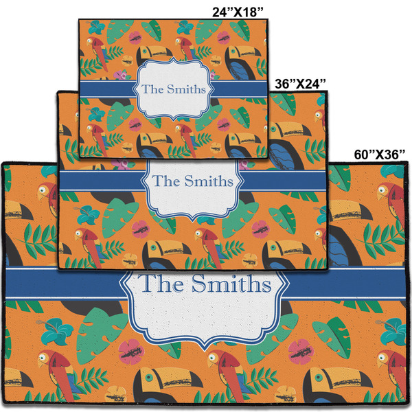 Toucans Personalized Door Mat - Group Parent IMF