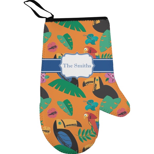 Toucans Personalized Oven Mitt