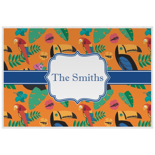 Custom Toucans Laminated Placemat w/ Name or Text