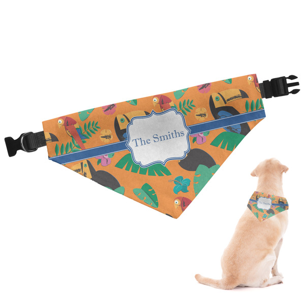Custom Toucans Dog Bandana - Large (Personalized)