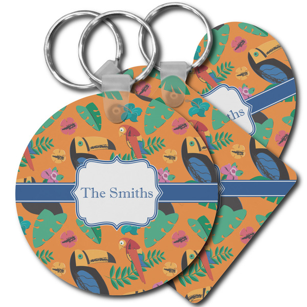 Custom Toucans Plastic Keychain (Personalized)