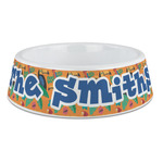 Toucans Plastic Dog Bowl - Large (Personalized)
