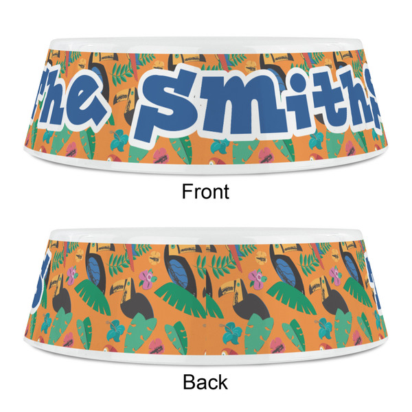 Toucans Plastic Pet Bowls - Small - APPROVAL