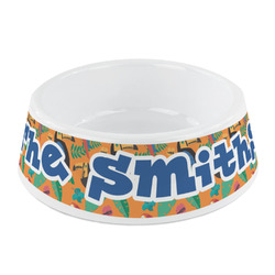 Toucans Plastic Dog Bowl - Small (Personalized)