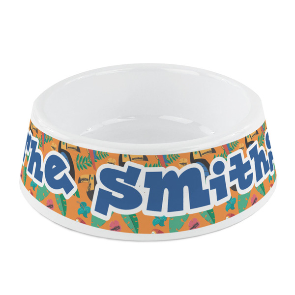Custom Toucans Plastic Dog Bowl - Small (Personalized)