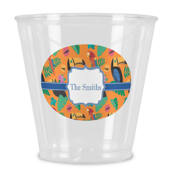 Custom Toucans Plastic Shot Glass (Personalized)