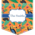 Toucans Iron On Faux Pocket (Personalized)