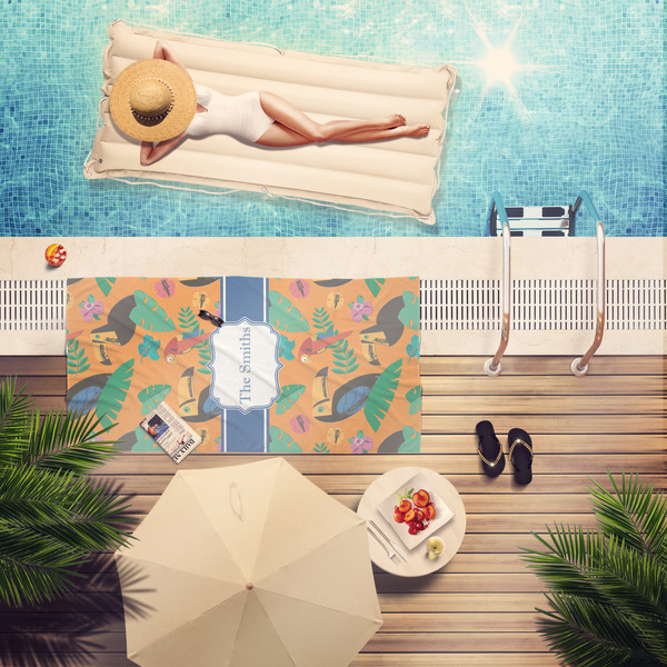 Toucans Pool Towel Lifestyle
