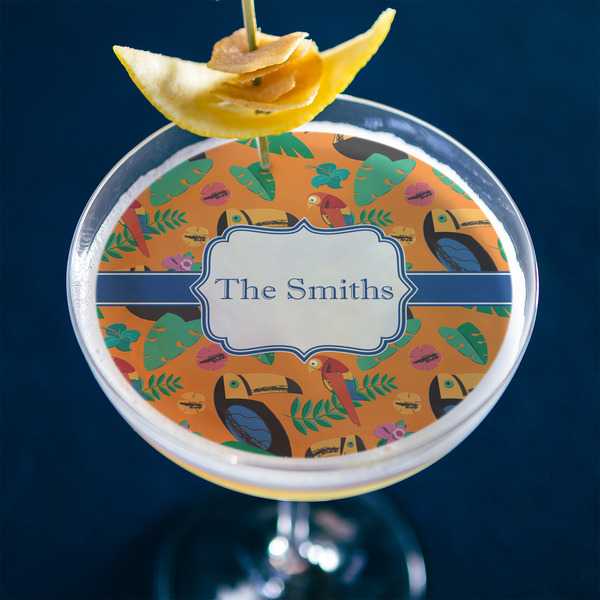 Toucans Printed Drink Topper - XLarge - In Context