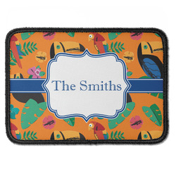 Toucans Iron On Rectangle Patch w/ Name or Text
