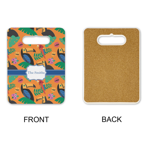 Toucans Rectangle Trivet with Handle - APPROVAL