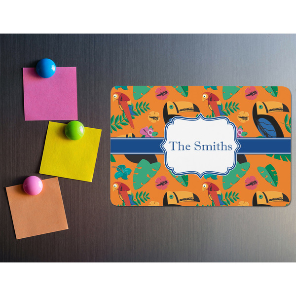Toucans Rectangular Fridge Magnet - LIFESTYLE