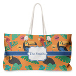 Toucans Large Tote Bag with Rope Handles (Personalized)