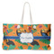 Toucans Large Rope Tote Bag - Front View