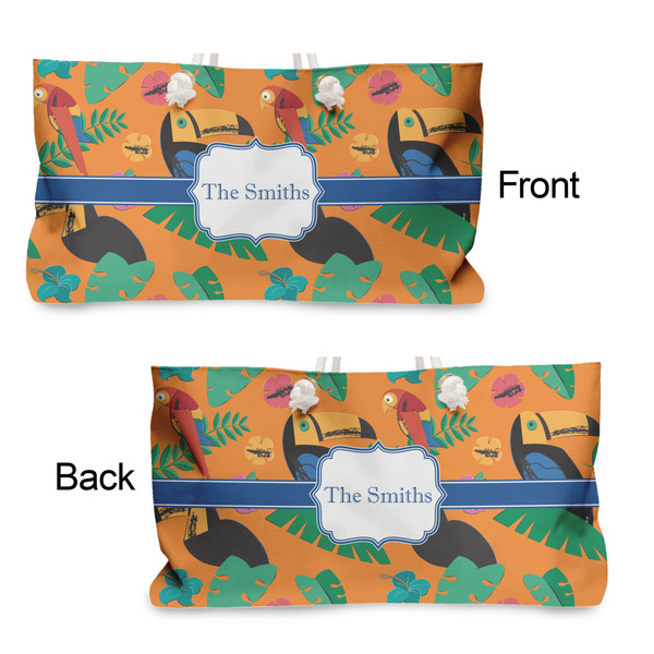 Toucans Large Rope Tote - From & Back View