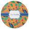 Toucans Round Rubber Backed Coaster (Personalized)