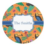 Toucans Round Decal - Medium (Personalized)