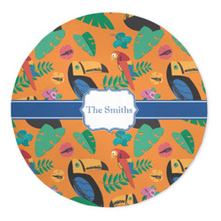 Toucans 5' Round Indoor Area Rug (Personalized)