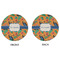 Toucans Round Linen Placemats - APPROVAL (double sided)