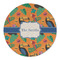 Toucans Round Linen Placemats - FRONT (Single Sided)