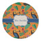 Toucans Round Linen Placemat - Single Sided (Personalized)