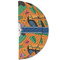 Toucans Round Linen Placemats - HALF FOLDED (double sided)