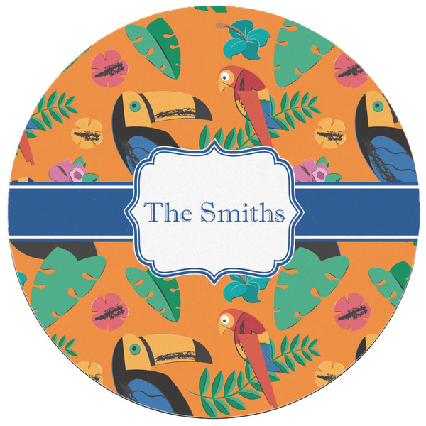 Toucans Round Mousepad - APPROVAL