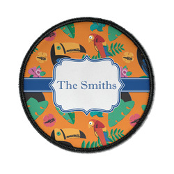 Toucans Iron On Round Patch w/ Name or Text