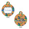 Toucans Round Pet Tag - Front & Back