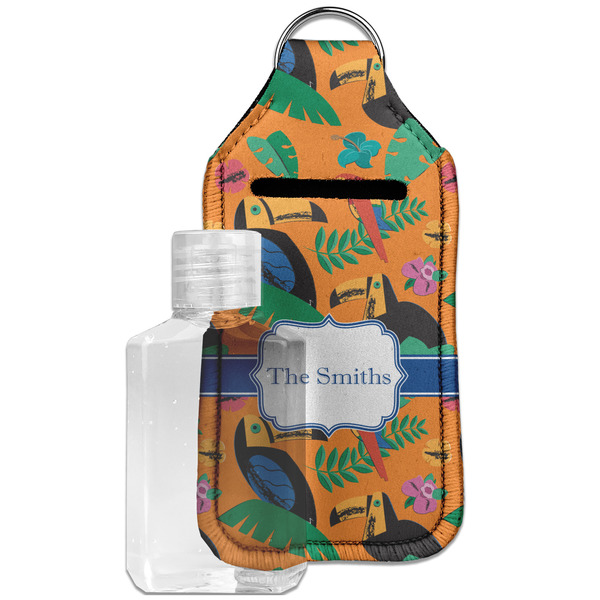 Custom Toucans Hand Sanitizer & Keychain Holder - Large (Personalized)