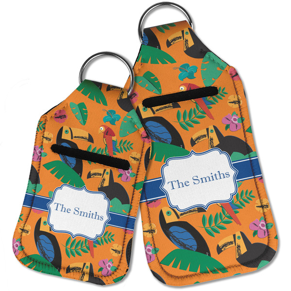Toucans Sanitizer Holder Keychain - Parent Main