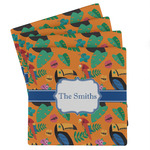 Toucans Absorbent Stone Coasters - Set of 4 (Personalized)