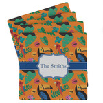 Toucans Absorbent Stone Coasters - Set of 4 (Personalized)