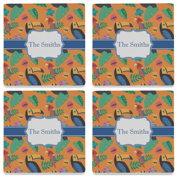 Toucans Set of 4 Sandstone Coasters - See All 4 View
