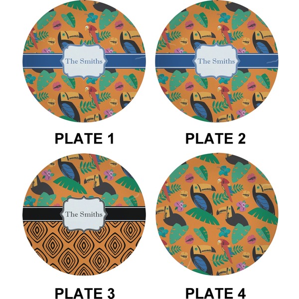 Toucans Set of Appetizer / Dessert Plates (Approval)