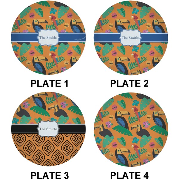 Toucans Set of Lunch / Dinner Plates (Approval)
