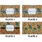 Toucans Set of Rectangular Dinner Plates (Approval)