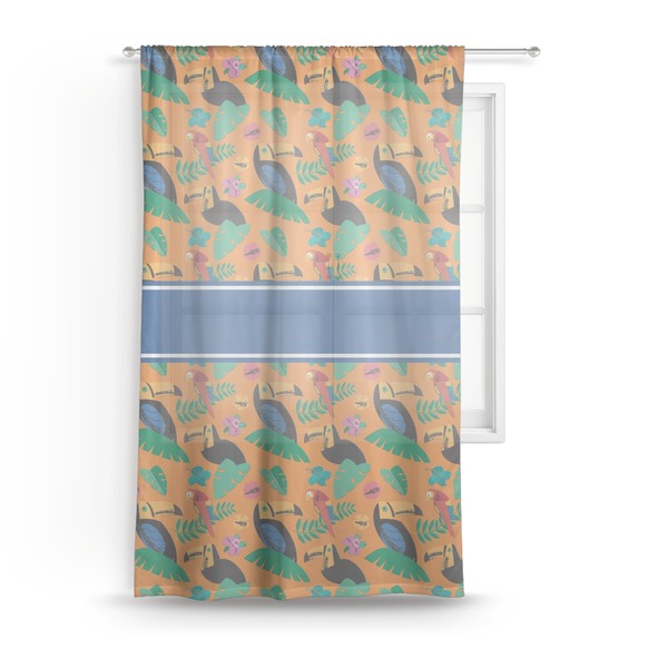 Custom Toucans Sheer Curtain - 50"x84"