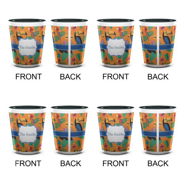 Toucans Shot Glassess - Two Tone - Set of 4 - APPROVAL