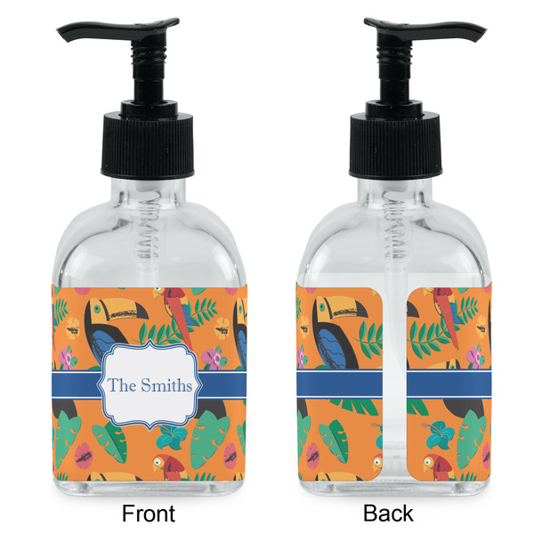 Toucans Glass Soap/Lotion Dispenser - Approval