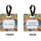 Toucans Square Luggage Tag (Front + Back)