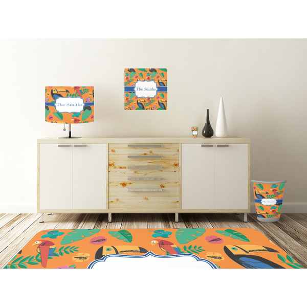 Toucans Square Wall Decal Wooden Desk