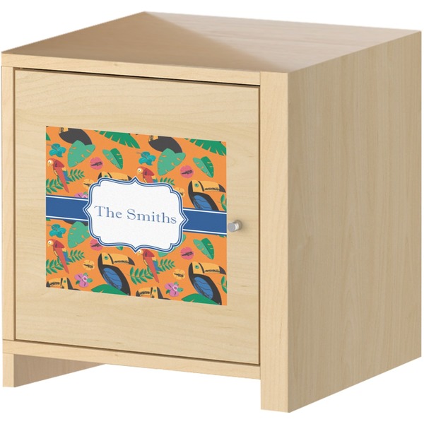 Toucans Square Wall Decal on Wooden Cabinet